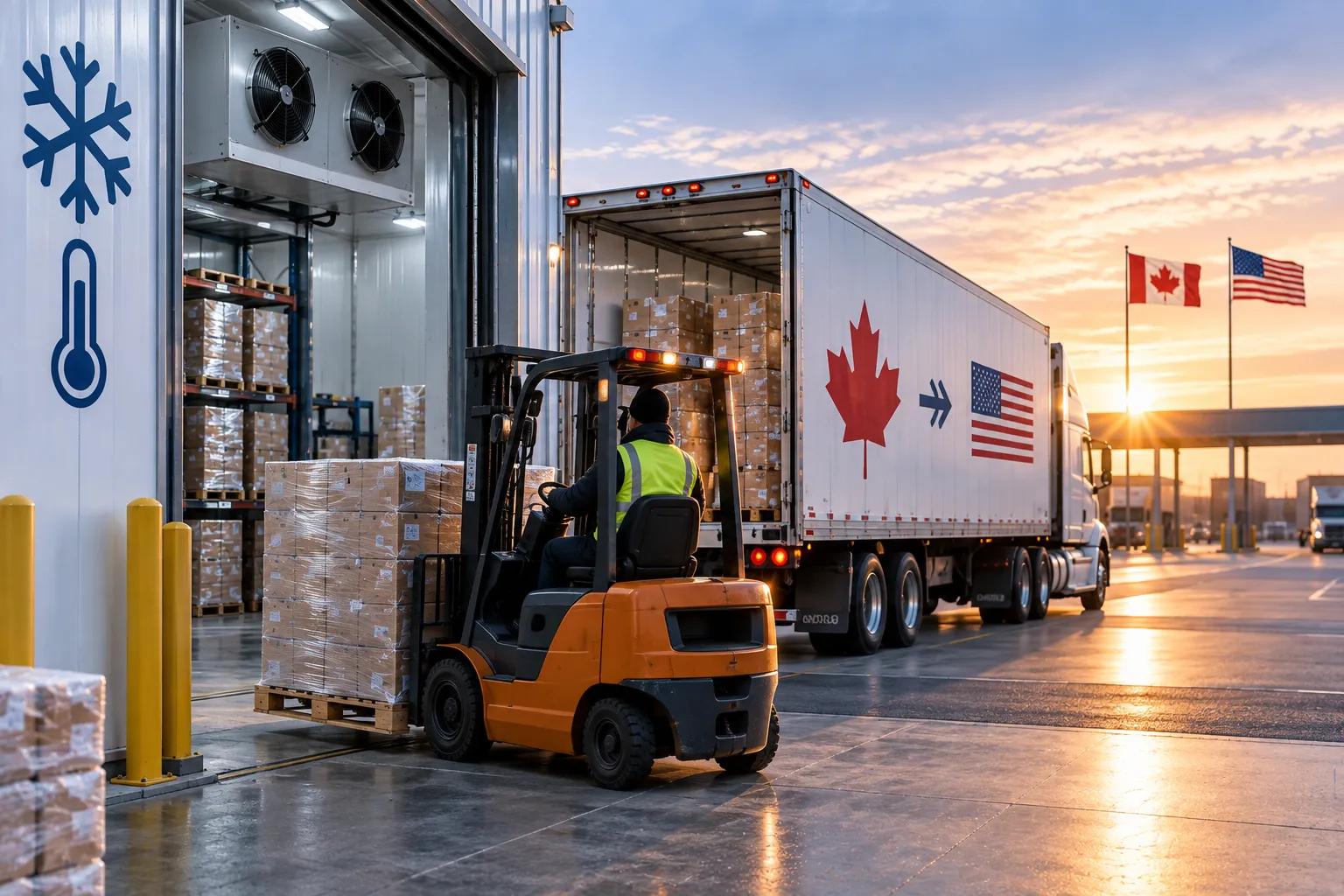 FDA and USDA certified warehouse storage for Canadian freight