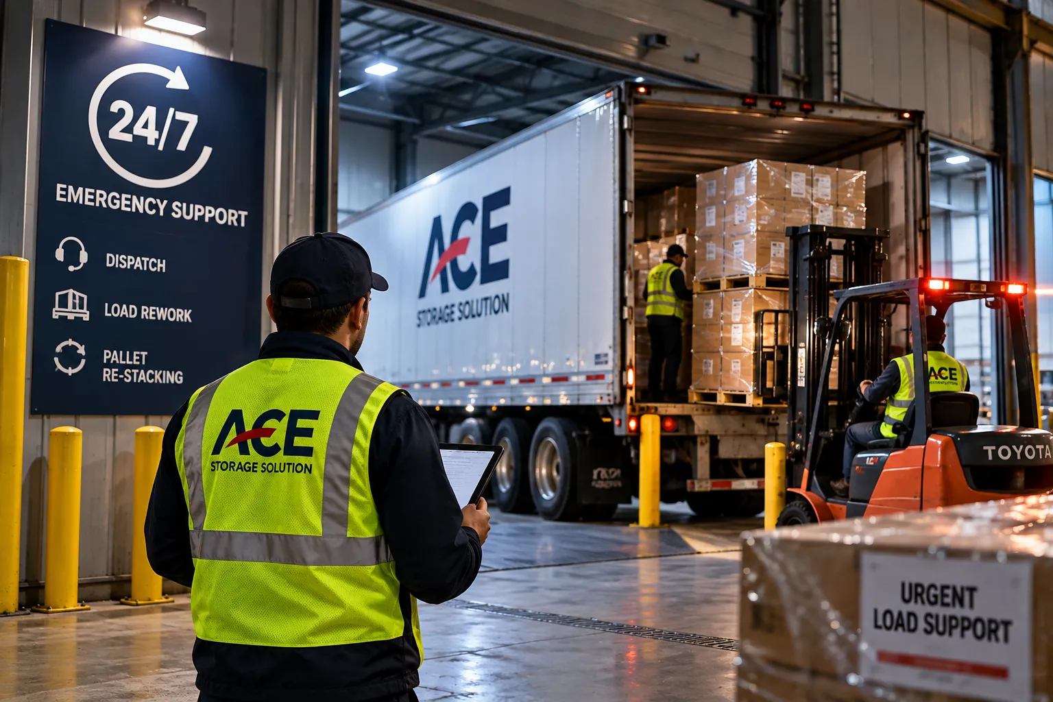 Emergency freight support and distressed load handling in DFW