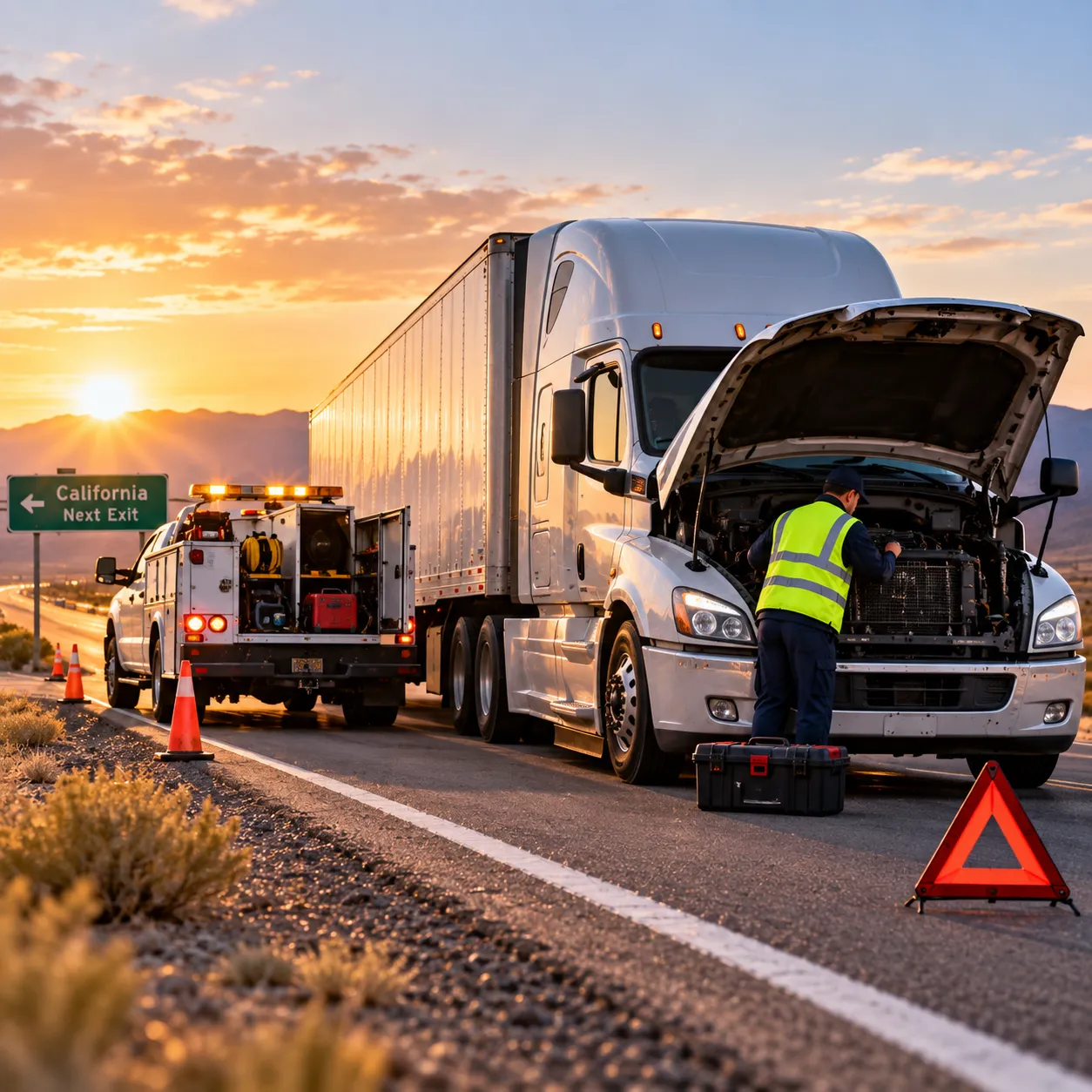 Emergency freight support for a distressed truckload in Texas