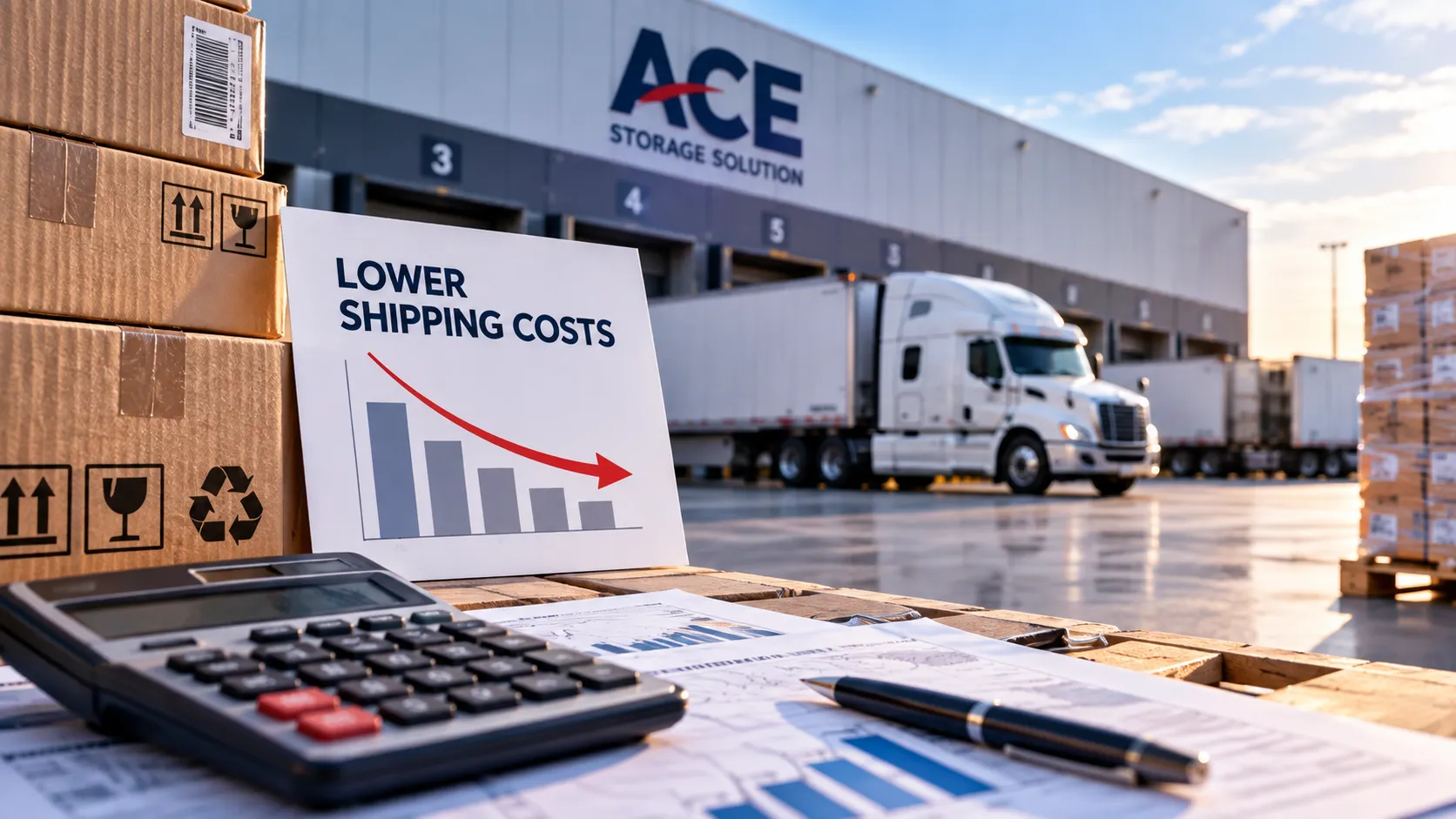 Lower domestic shipping rates for freight distributed from Texas