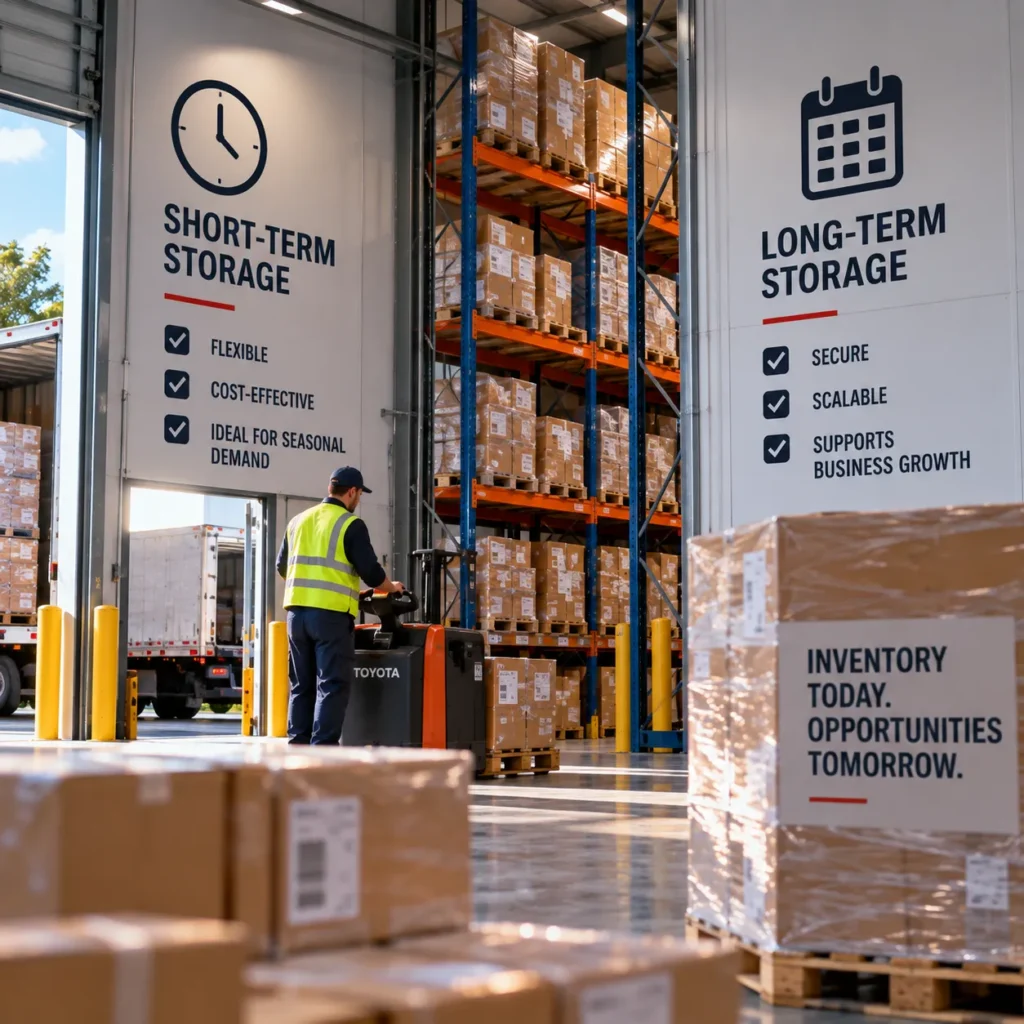 Short-term and long-term warehouse storage solutions